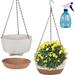 Gracie Oaks Winniefred Hanging Planter Plastic | 6 H x 9.5 W x 9.5 D in | Wayfair 1C89D07512984ECCA38586D5D865C5E5