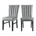 Picket House Furnishings Odette Side Chair in Grey Velvet (2 Per Pack) - Picket House Furnishings D.1150.SCG
