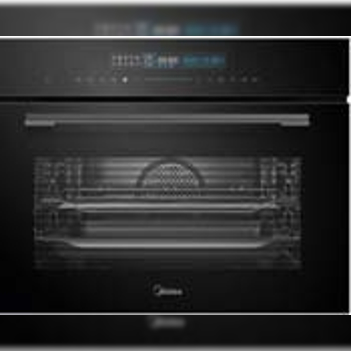 Midea Kompakt-Einbau-Backofen + Mikrowelle MEK45TBL, 45 cm hoch, 55 cm tief, 900 W, Easy-clean-Innenraum Image