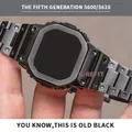 G-Refit Make Old Black Gold Silver Watch Strap Band Lunette en métal G5600E GWM5610 SION L