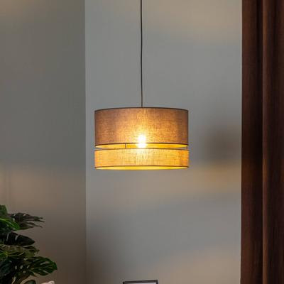 Hängelampe Levo Euluna, dimmbar, braun / rost, für Wohn- / Esszimmer, Textil / Stoff / Seide, Pendelleuchte Image
