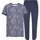 Schlafanzug MEY Gr. XL, blau (new blue) Damen Homewear-Sets Pyjamas