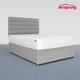 Airsprung King Size Pocket 1200 Ortho Mattress With Silver Divan