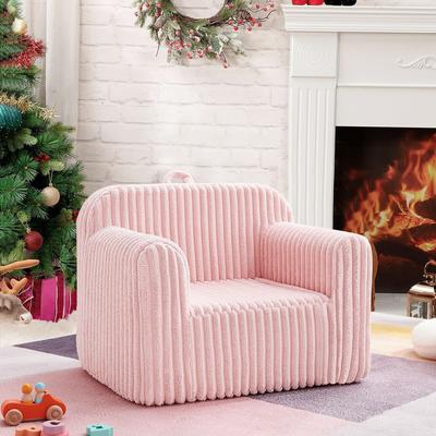 Kids Armchair Toddler Couch Baby Sofa Chair with Sherpa Fabric