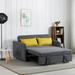 Multifunctional Sofa Bed Daybed Twins Sofa Bed with USB Socket, Upholstered Daybed Sofa Bed for Bedroom Living Room