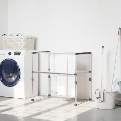 vidaXL Laundry Dryer 32.7"x(19.7"-21.7")x(15.7"-33.5") Aluminum - 32.7" x (19.7"-21.7") x (15.7"-33.5")