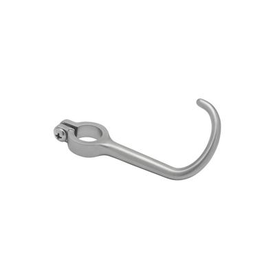 T&S S004R Finger Hook Assembly w/ 11/16" Clamp, 45 Degree Angle, Stainless Steel