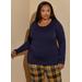 Plus Size Basic Crewneck Long Sleeve Tee