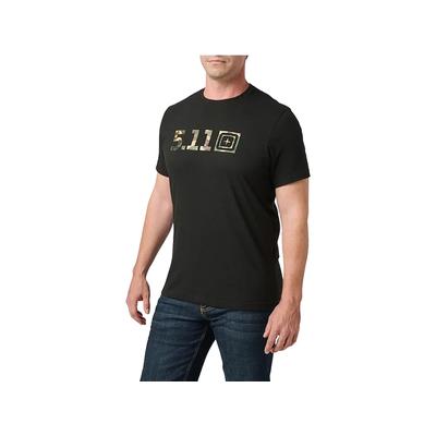 5.11 Men's Woodland Camo T-Shirt, Black SKU - 841288