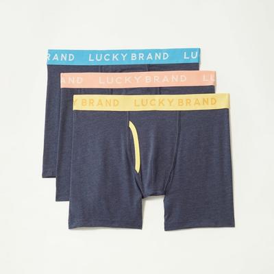 Lucky Brand 3 Pack Stretch Boxer Briefs - Men's Accessories Underwear Boxers Briefs, Size S