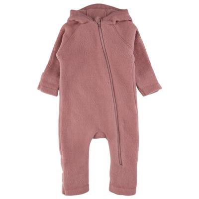 Mikk-Line - Wool Baby Suit with Ears - Overall Gr 92 rosa