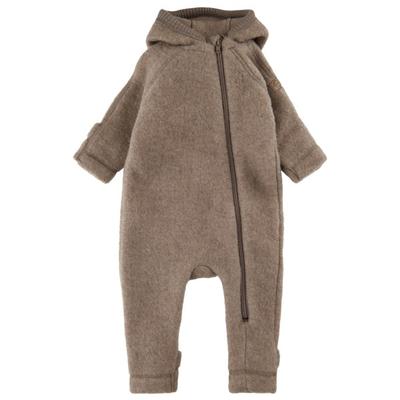 Mikk-Line - Wool Baby Suit with Ears - Overall Gr 104 braun