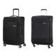 Samsonite Airea - Spinner L erweiterbar, Koffer, 78 cm, 111.5/120 L, Schwarz (Black) & Base Boost - Spinner L Erweiterbar Koffer, 78 cm, 105/112.5 L, Schwarz (Black)