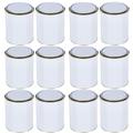 UltraBODY 12pcs Empty Paint Can with Lid Mixing Metal Tin Cans with Metal Lever Lids Multipurpose Storage Paint Pails Containers for Arts and Crafts, DIY Projects, Painting, Garage 1L