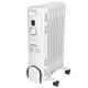 Beldray EH3748 7 Fin Radiator - Oil-Filled Electric Heater, 360° Wheels, Thermal Cut-Out Overheat Protection, Adjustable Thermostat, Portable Home Heater, Carry Handles, Cord Storage, 600/900/1200W
