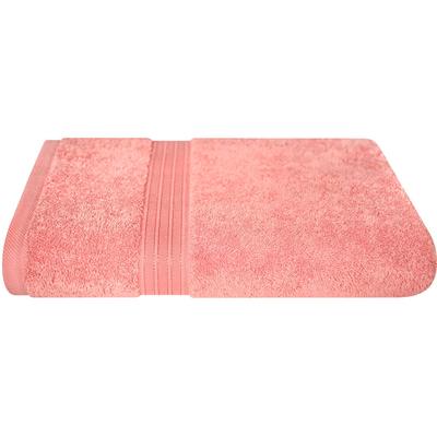 Duschtuch DYCKHOFF "Siena", rot (rosenholz), B:70cm L:140cm, Frottier, Obermaterial: 100% Baumwolle, Handtücher (Packung), mit Bordüre Image