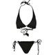 Bügel-Bikini URBAN CLASSICS "Damen Ladies Rib Babylock Triangle Bikini" Gr. XL, N-Gr, schwarz (black) Damen Bikini-Sets Ocean Blue