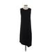 Victor Alfaro Collective Casual Dress - Shift: Black Solid Dresses - Women's Size Small