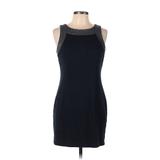 Banana Republic Factory Store Casual Dress - Mini Crew Neck Sleeveless: Blue Solid Dresses - Women's Size 10 Petite