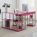 Rebrilliant Makyna 2 Piece Computer Desk Office Set Wood in Pink | 30 H in | Wayfair F9FDEBB0C2074E0CB760722798BEBBB3