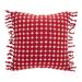 The Holiday Aisle® Jademarie Fringed 70% Cotton/30% Polyester Blend Shell, Polyester Lining | 12 H x 12 W x 4 D in | Wayfair