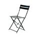 Latitude Run® Jadeth Metal Outdoor Dining Side Chair Metal in Black | 32 H x 16 W x 19.5 D in | Wayfair CC720595159F4D73A77301A721824A8D