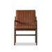 Birch Lane™ Utica Leather Low Back Arm Chair in Cognac/Red Wood/Upholstered/Genuine Leather in Brown | 33.75 H x 21.75 W x 24.5 D in | Wayfair