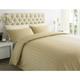 250 Thread Sateen Stripe Super King Size Duvet Cover Set Beige