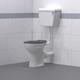 Nyma pro Doc m Low Level Toilet Ware Set - Dark Grey Ring Seat - Nymas