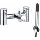 Aquariss Modern Monobloc Bath Shower Mixer Tap Bathroom Tub Filler Brass Faucet Chrome Solid Brass with Handheld Shower Head
