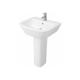 Project Round 530mm 1th Basin with Full Pedestal - Kartell