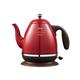 Woosien - Retro electric kettle 304 stainless steel household appliances 1.5l portable travel water boiler 1500w european style coffee pot Red