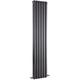 Salvia Double Designer Vertical Radiator 1800mm h x 377mm w - Anthracite - Hudson Reed