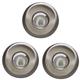 Recessed Downlight Bathroom Fixed Spotlight in Satin Chrome - 3 Pack - Litecraft