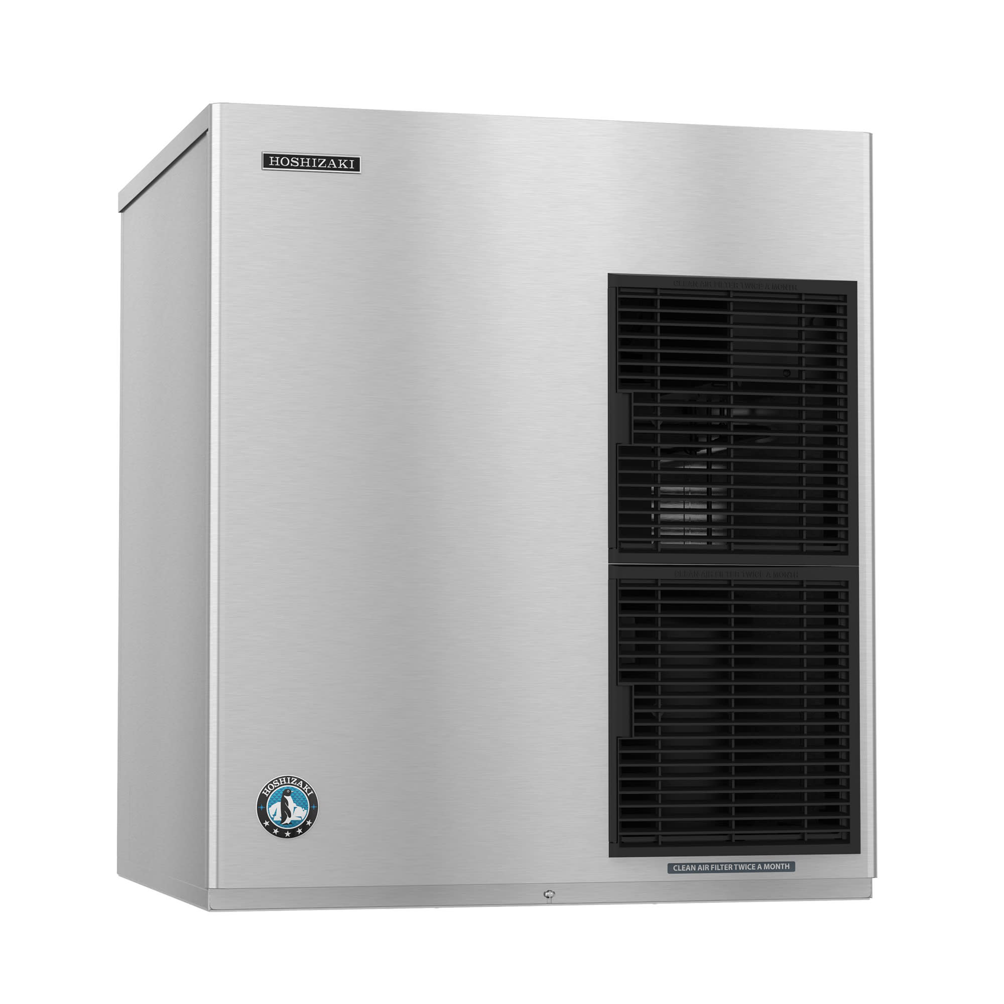 Hoshizaki KM-1900SAJ 48" Crescent Cube Ice Machine Head - 1875 lb/24 hr, Air Cooled, 208-230v/1ph, Stainless Steel