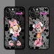 Coque de téléphone dessin animé Minnie rose coque en silicone coque pare-chocs iPhone 15 Pro Max