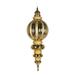 Vickerman 35" Gold Shiny Finial Ornament with Glitter Accents