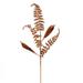 Vickerman 33" Rose Gold Fern Leaf Glitter Artificial Christmas Spray. Includes 6 sprays per pack. - Rose Gold