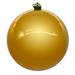 Vickerman 10" Honey Gold Pearl UV Drilled Ball Ornament, 1 per bag.