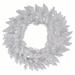 Vickerman 72" Sparkle White Spruce Artificial Christmas Wreath, Pure White LED Lights - Multicolor