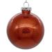 Vickerman 6" Clear Ball Christmas Ornament with Bittersweet Glitter Interior, 4 Pieces per bag - Red