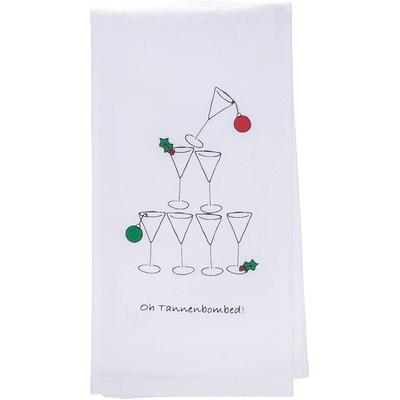 CorkPops - Holiday Bar Towels (Oh Tannenbombed) - 16.25 x 10.25 x 8.5 inches