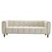 Modern Velvet Sofa for Living Room, 83.07"Long Upholstered Sofa Couch with Metal Legs, 3-Seater Loveseat for Bedroom