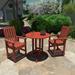 Lehigh 3-piece Outdoor Dining Set - 36" Round Table, Counter-height