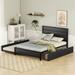 Full Storage Platform Bed with Twin Size Trundle & 2 Drawers, Durable Metal Bed Frame with Headboard for Bedrooms & Guest Rooms