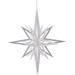 Vickerman 16" White Iridescent Star Christmas Ornament