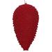 Vickerman 10" Burgundy Flocked Pinecone Christmas Ornament - Red