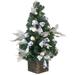 4 ft. Decorative Collection Ornament Tree with Clear Lights