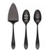 Waldwick Black Satin 3-Piece Serving Set