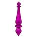 Vickerman 14" Fuchsia Matte Finial Drop Christmas Ornament UV Treated with Drilled and Wired Cap, 2 per bag - Pink